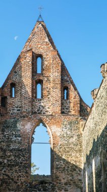 Rosa Coeli, kilise ve manastır kalıntıları, Ivancice kasabası yakınlarındaki Dolni Kounice, Güney Moravya, Çek Cumhuriyeti