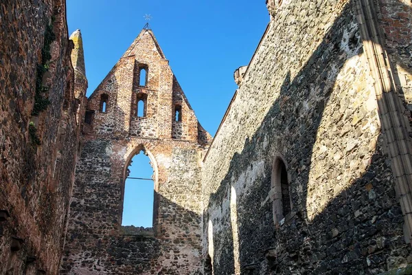 Мбаппе Руины Церкви Монастыря Долни Кунице Недалеко Города Фучице Южная — стоковое фото