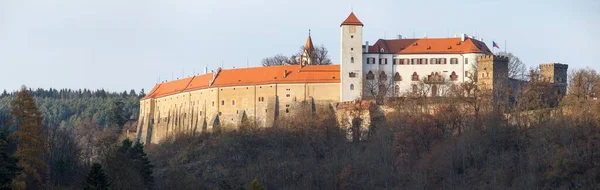 捷克共和国南摩拉维亚Bitov城堡 哥特式和复兴城堡 — 图库照片