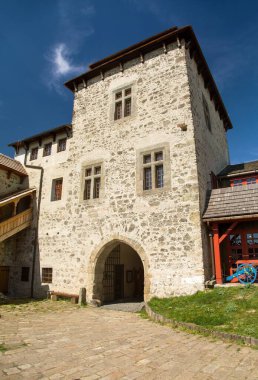 Kuneticka hora castle near Pardubice town. Beautiful Gothic style castle, Czech Republic clipart