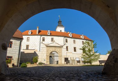 Jevisovice kalesi, güzel Moravya kalesi, Güney Moravya, Çek Cumhuriyeti