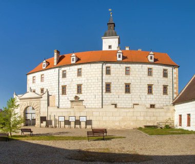 Jevisovice castle, beautiful Moravian castle, South Moravia, Czech Republic clipart