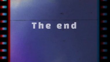 The End, Vintage Film, Retro Movie Reel