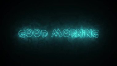 Günaydın Animasyon, Parlayan Metin Efekti, 3D Neon Biçimi