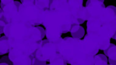 Mor Bokeh Hareketi, Parlayan Çember Işıkları, Soyut Bulanık Arkaplan