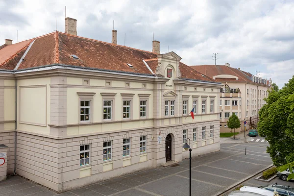 Wartość Republika Czeska Maj 2023 Historyczna Szkoła Budowlana Centrum Miasta — Zdjęcie stockowe