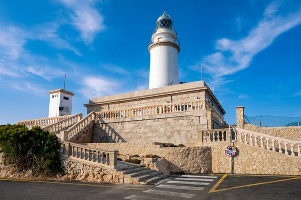 Den Vackra Fyren Klippan Cap Formentor Balearerna Mallorca Spanien Fritidskoncept — Stockfoto