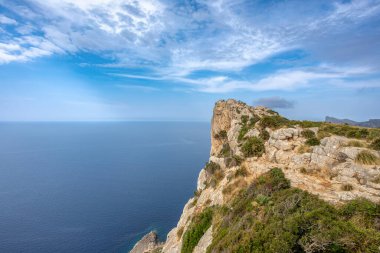 Görüntü Mirador de Es Colomer, Peninsula de Formentor, Balear Adaları Mallorca İspanya. Seyahat acentası tatil kavramı.
