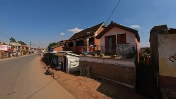 Бельведер Мадагаскар Листопада 2022 Року Місцеві Жителі Ходять Розповідають Про — стокове відео