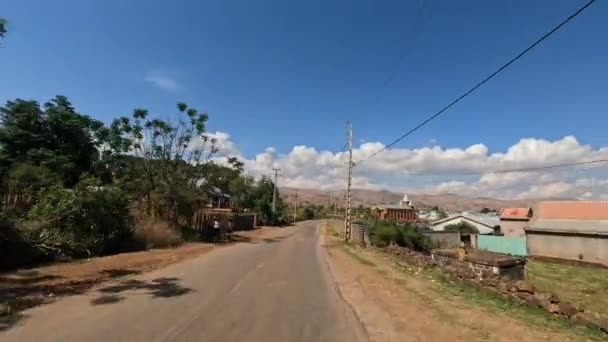 Бетафо Мадагаскар Ноября 2022 Года Местные Жители Ходят Ходят Улицам — стоковое видео