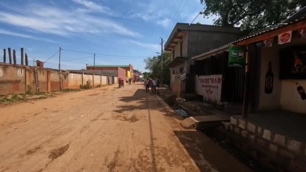 Миандзазо Мадагаскар Ноября 2022 Года Повседневная Жизнь Простых Малагасийцев Главной — стоковое видео