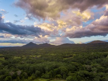 Aerial View of the Rincon de La Vieja Volcano and National Park in Guanacaste, Costa Rica