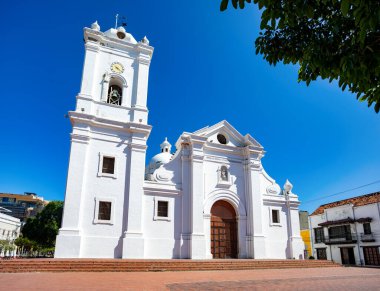 Katedral Basilica Menor de Santa Marta o Parroquia del Sagrario y San Miguel. Santa Marta, Magdalena Bölümü 'nün başkenti. Kolombiya.