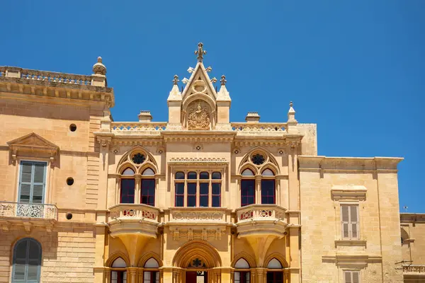 Stock image Palatial 16th-century townhouse, Casa Gourgion, Palazzo Gourgion Mdina, Malta