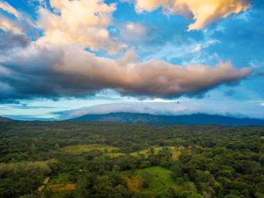Aerial View of the Rincon de La Vieja Volcano and National Park in Guanacaste, Costa Rica