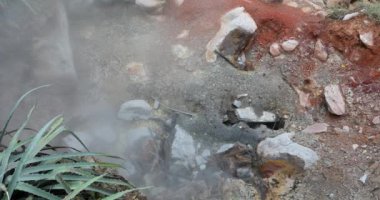 Rincon de la Vieja Ulusal Parkı, Kosta Rika 'da jeotermal faaliyet fümerolleri