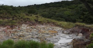 Rincon de la Vieja Ulusal Parkı, Kosta Rika 'da jeotermal faaliyet fümerolleri