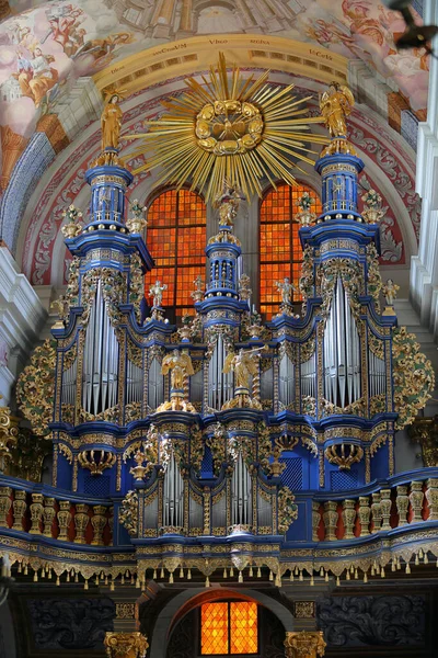 Polen Swieta Lipka Ermland Provinz Masuren 2023 Orgel Marienheiligtum Basilika Stockfoto