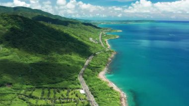 Pingtung, Tayvan 'da kıyı manzarası.
