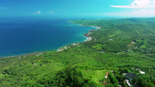 Vedere Aeriană Coastei Doulan Taitung Taiwan — Videoclip de stoc
