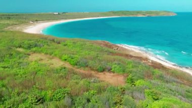 Penghu, Tayvan 'daki sahil yolu hava manzaralı..