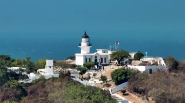 Kaohsiung Deniz fenerinin havadan görünüşü, Tayvan.