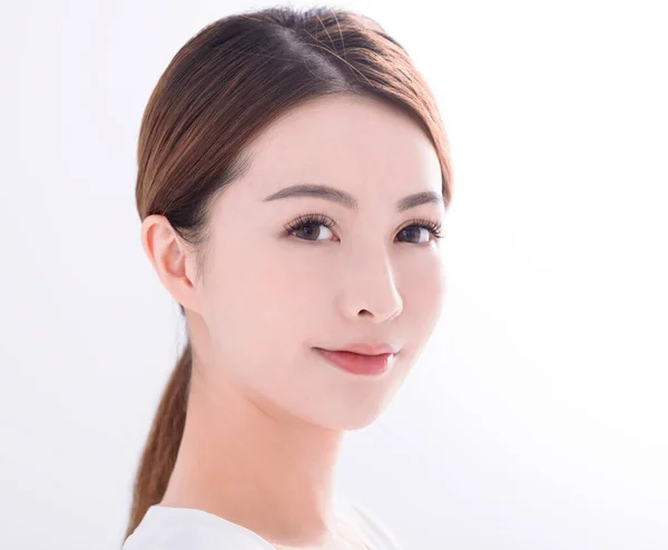 깨끗하고 피부를 아름다운 아시아 — 스톡 사진