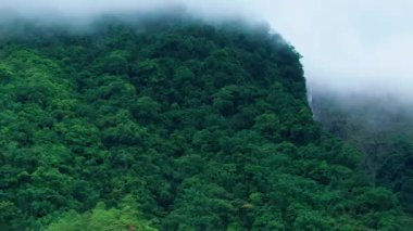 Aerial view of  Jiaolong Waterfall in Chiayi ,Taiwan.
