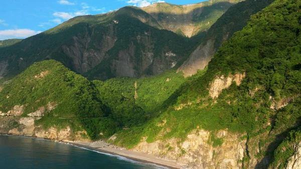Hualien Tayvan Daki Taroko Ulusal Parkı Nın Hava Görüntüsü — Stok fotoğraf