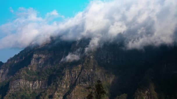 Nuvole Sul Monte Eliseo Taiwan — Video Stock