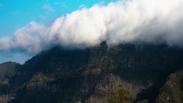 台湾阿连山上空的云彩 — 图库视频影像