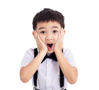 Suratı Yüzünde Asyalı Çocuk Şaşırdı