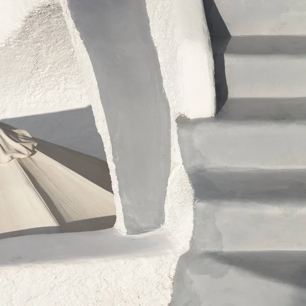 Conceptueel Minimalisme Santorini Griekenland Fragment Van Traditionele Architectuur Van Het — Stockfoto