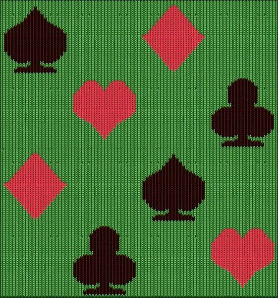 Bezszwowe Tło Elementów Kasyna Pokera Ilustracja Wektor — Wektor stockowy