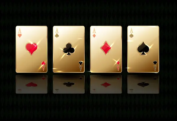 Casino Papel Parede Com Pôquer Cardss Ilustração Vetorial Vetores De Bancos De Imagens