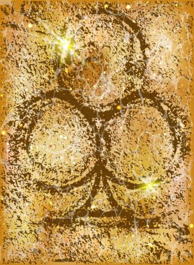 Kum pokeri kartı, yaz aylarında su altında. vektör illüstrasyonu