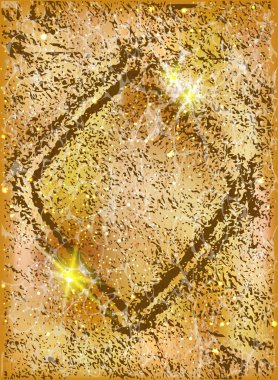 Kum pokeri elması yaz kartı, vektör illüstrasyonu