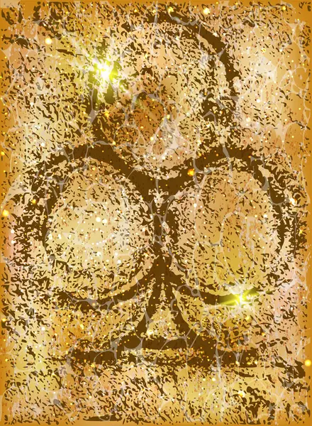 Kum pokeri kartı, yaz aylarında su altında. vektör illüstrasyonu