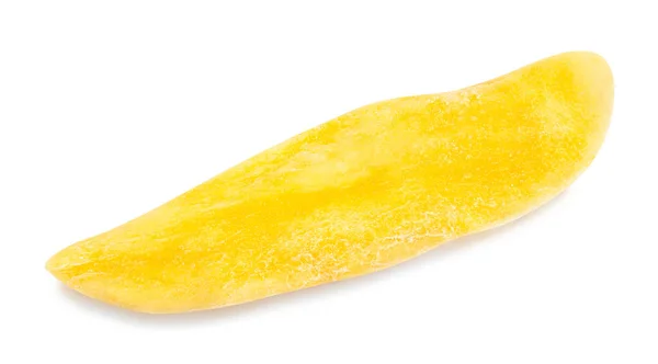Gedroogde Mango Pad Geïsoleerd Wit — Stockfoto