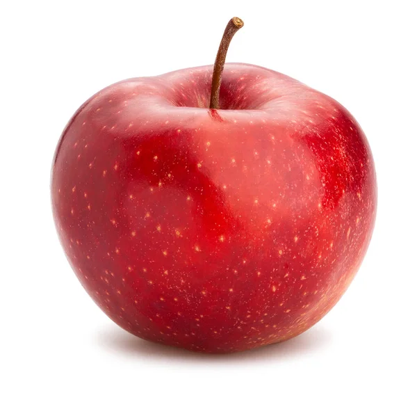 Червона Доріжка Яблука Ізольована Білому — стокове фото