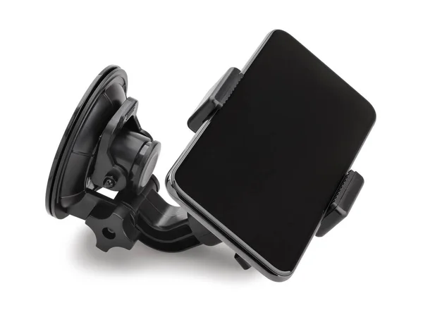 Smartphone Suction Cup Mount Isolated White — Stock Photo, Image