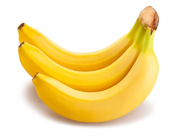 Bananenpad Geïsoleerd Wit Stockfoto