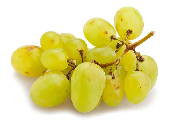 Biała Ścieżka Winogronowa Izolowana Białym — Zdjęcie stockowe