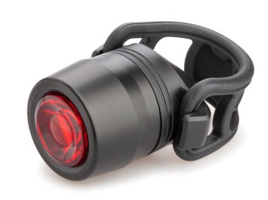 bisiklet arka ışık yolu beyaz üzerinde izole