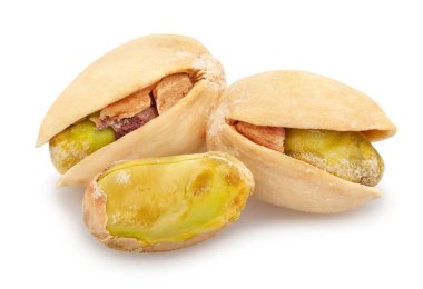 Fıstık yolu beyazda izole edilmiş.