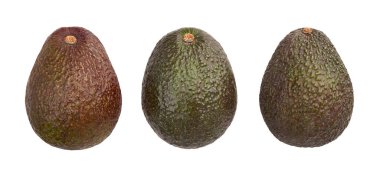 hass avokado yolu beyaz üzerinde izole