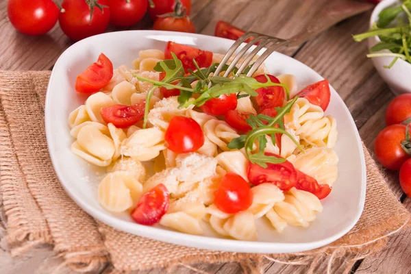Orecchiette Pasta Arugula Tomato — Photo