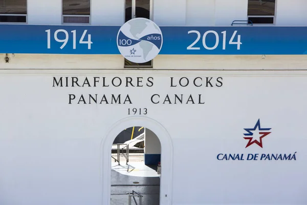Мірафлорес Замки Панамському Каналі Панама Сіті Панама Ліцензійні Стокові Зображення