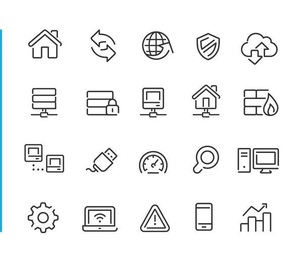 Web Developer Icons Serie Blue Line Iconos Línea Vectorial Para Ilustraciones de stock libres de derechos