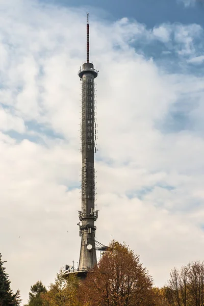 Swiety Krzyz Fernsehturm Der Höchste Freistehende Fernsehturm Polen 1966 Erbaut — Stockfoto